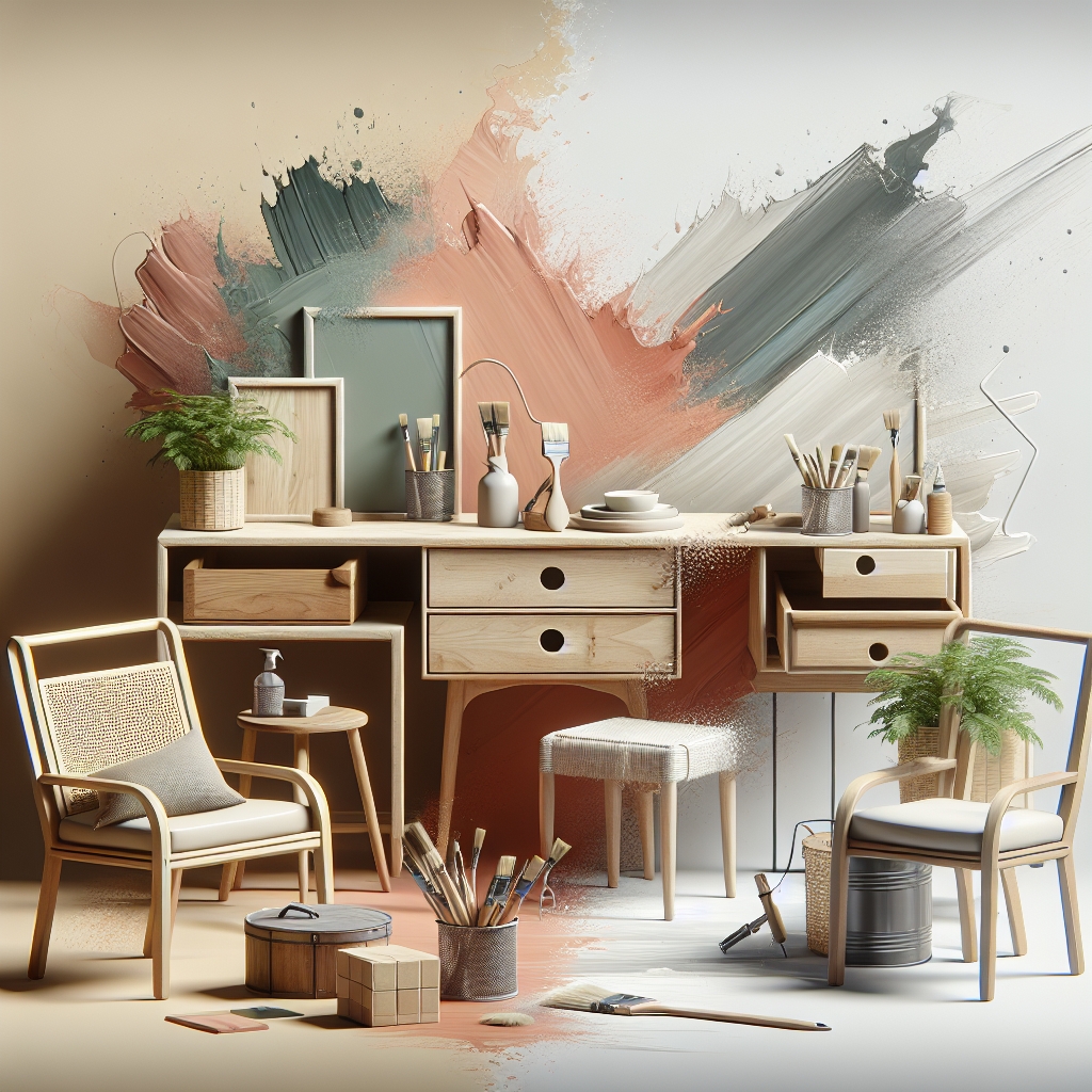 Meble z recyklingu – jak nadać im nowe życie poprzez malowanie?