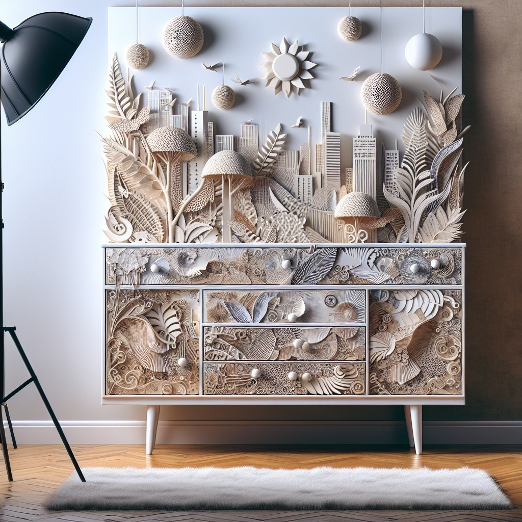 Decoupage na meblach – jak ozdobić meble za pomocą papieru?