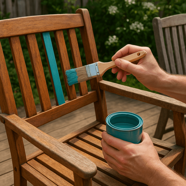 Jak odnowić meble tarasowe farbą