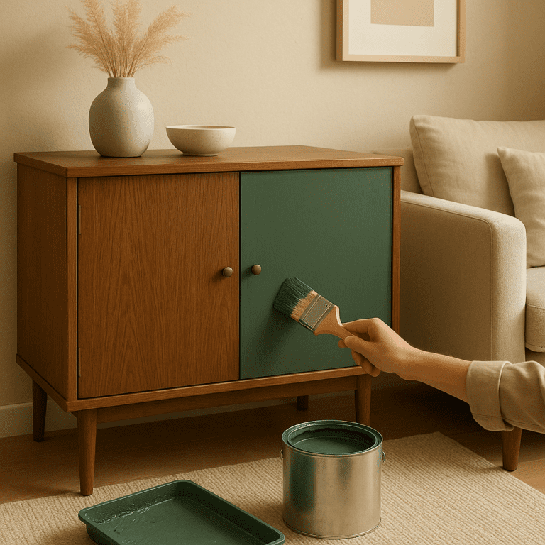 Jak pomalować meble w salonie na kolor roku 2025